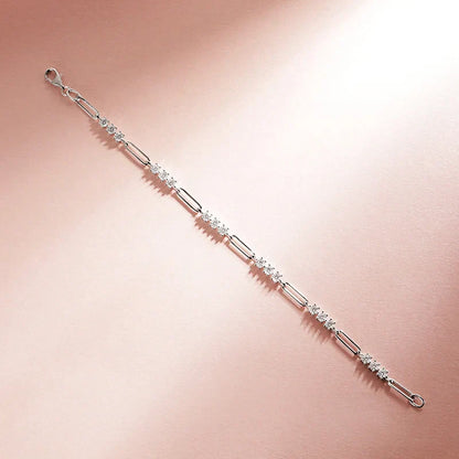 18K Plated 3mm 100% Real All Moissanite Bracelets for Women Men Classic Lab Diamond Chain Sterling Silver 925 Wholesale