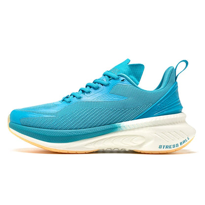 23613 Men Women Summer Lightweight Breathable Running Shoes Shock Absorb Thick Sole High Rebound Wearproof Sports Sneaker
