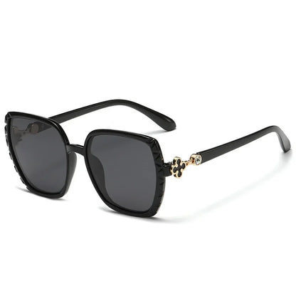 Luxury Square Designer Fashion Big Polarized Sunglasses For Women Glasses Brand 2024 Woman Women's Retro Shades UV400 Eyewear
