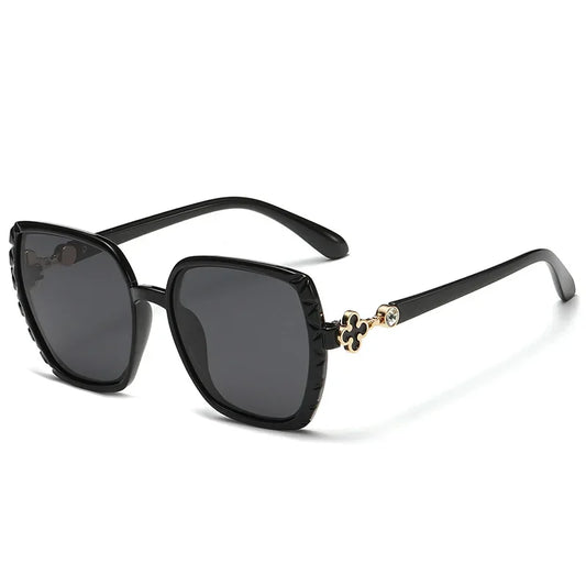Luxury Square Designer Fashion Big Polarized Sunglasses For Women Glasses Brand 2024 Woman Women's Retro Shades UV400 Eyewear