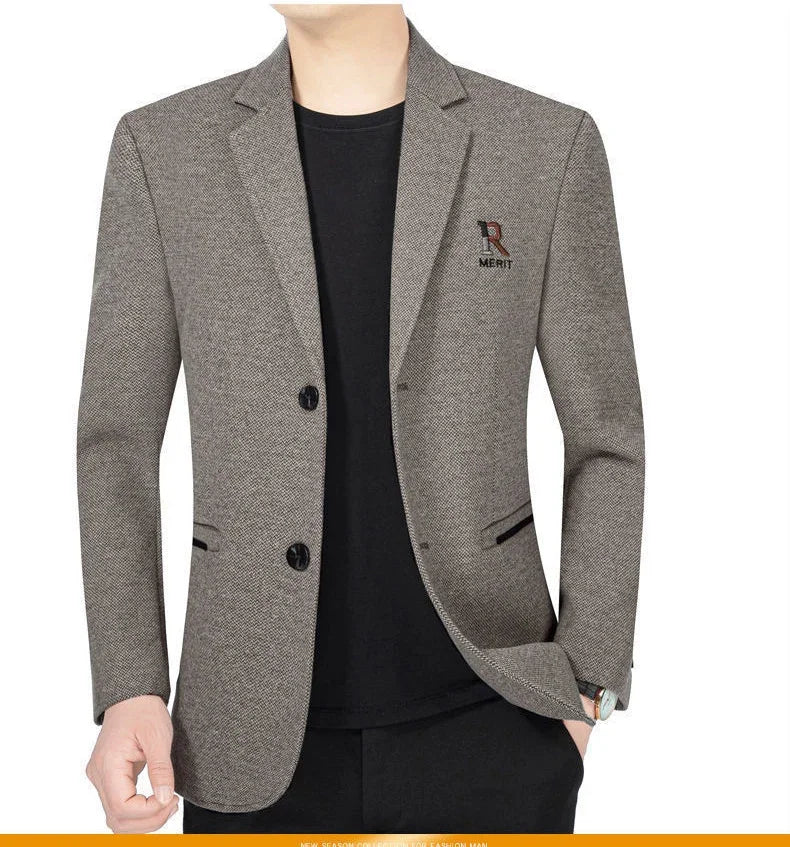 Brand 2026 Spring Business Blazer for Men Solid Autumn Casual Men's Jacket Blazer Fashion Single Breasted Suits Mens