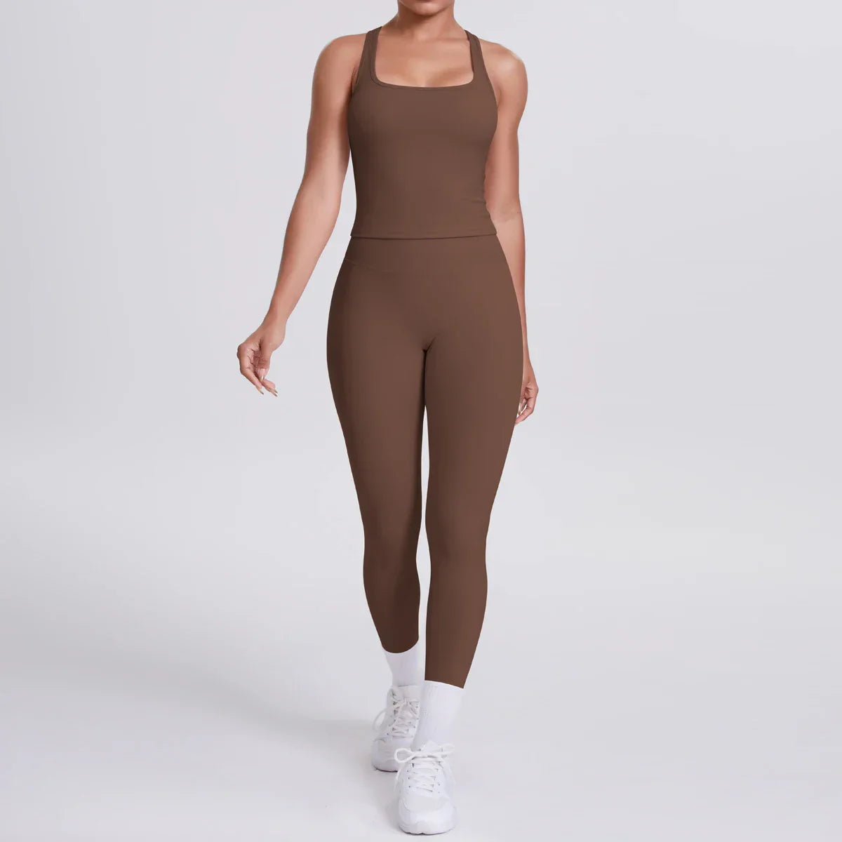 Yoga Top Set Fitness Gym Suit Training Sleeveless Sport Gym Tops Crossover Back Sports Underwear Tummy Control Slimming