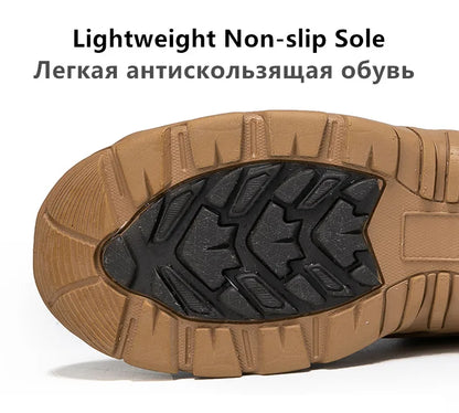 Fashion Men's Boots Comfortable High-top Boots Outdoor Non-slip Hiking Boots Lightweight Men Desert Boots Motorcycle Boots