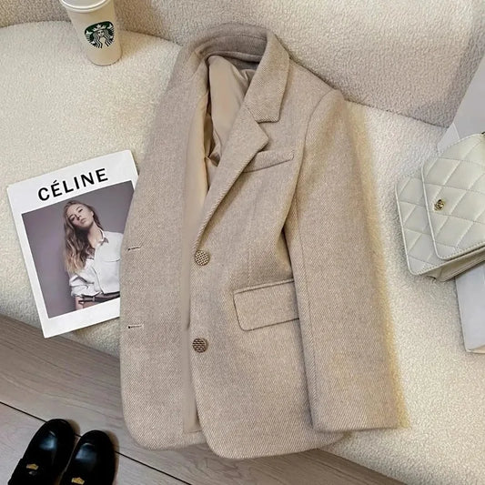 Women's Small Blazer Jacket 2026 Spring Autumn Fashion be all-match Ladies Suit Coat Design Sense high quality Lady Outerwear