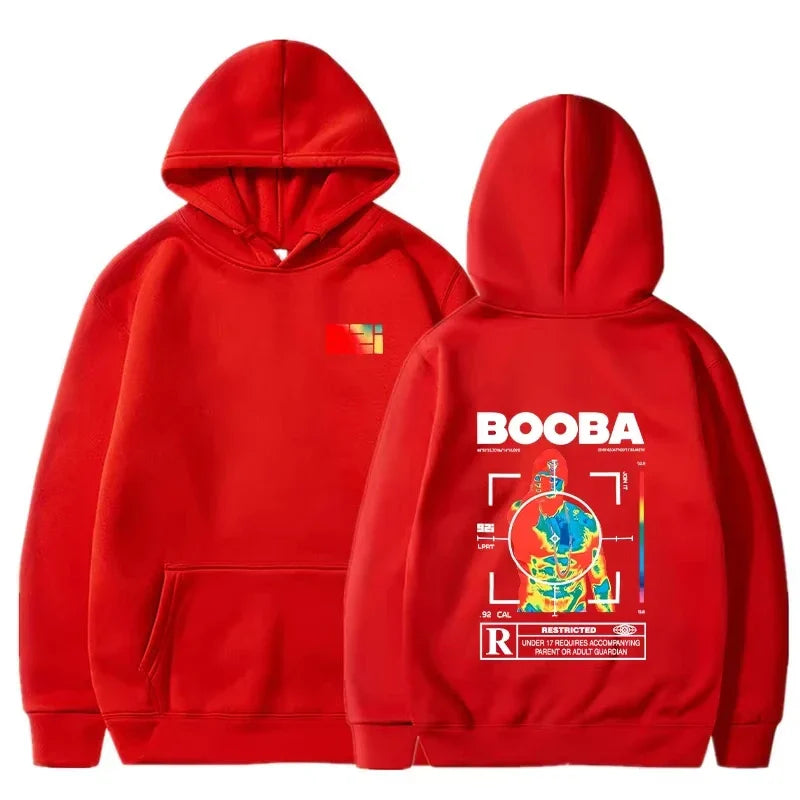 B2O Hoodies Men's Stylish Printed Long Sleeve Sweatshirts Women's Casual Harajuku Street Style Sweatshirts Pullovers Sudaderas