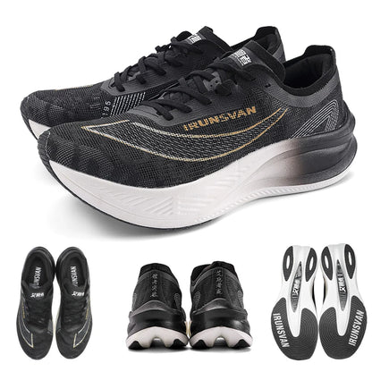 Professional Marathon Shoes Men Nylon Carbon Fiber Breathable Ultra Light  Race Running Sneakers Unisex