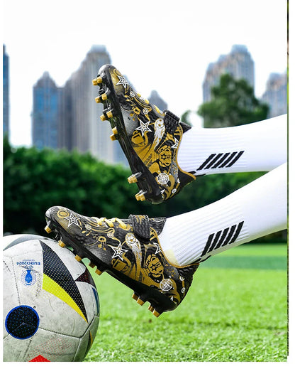 Children's Soccer Shoes Cleats Sneakers FG Sport Non-Slip Kids Football Boots Training Match Boys Youth Professional Shoes New