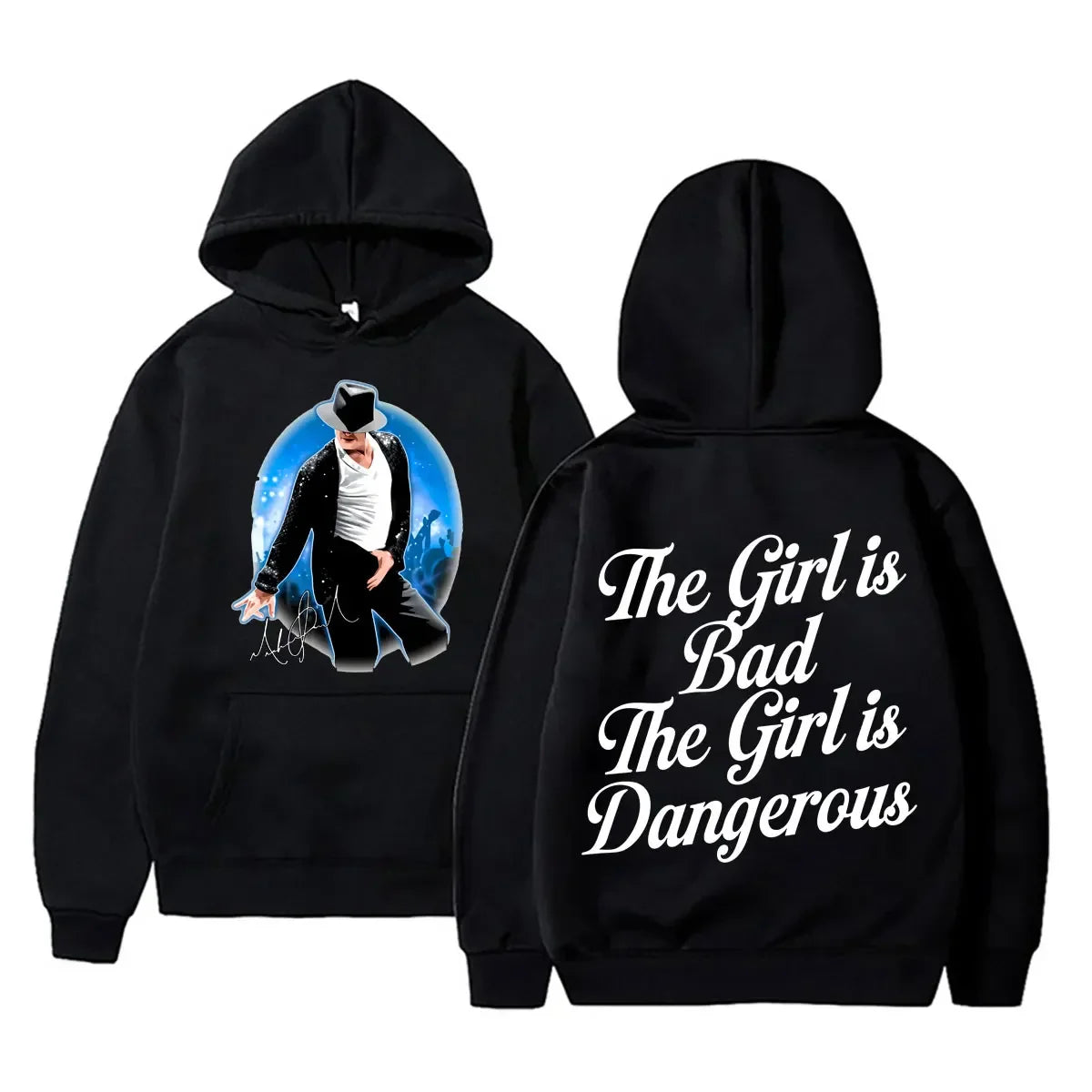 Michael Jackson King of Pop Graphic Hoodie Men Women Vintage Gothic Rock Sweatshirt Male Hip Hop Punk Oversized Pullover Hoodies