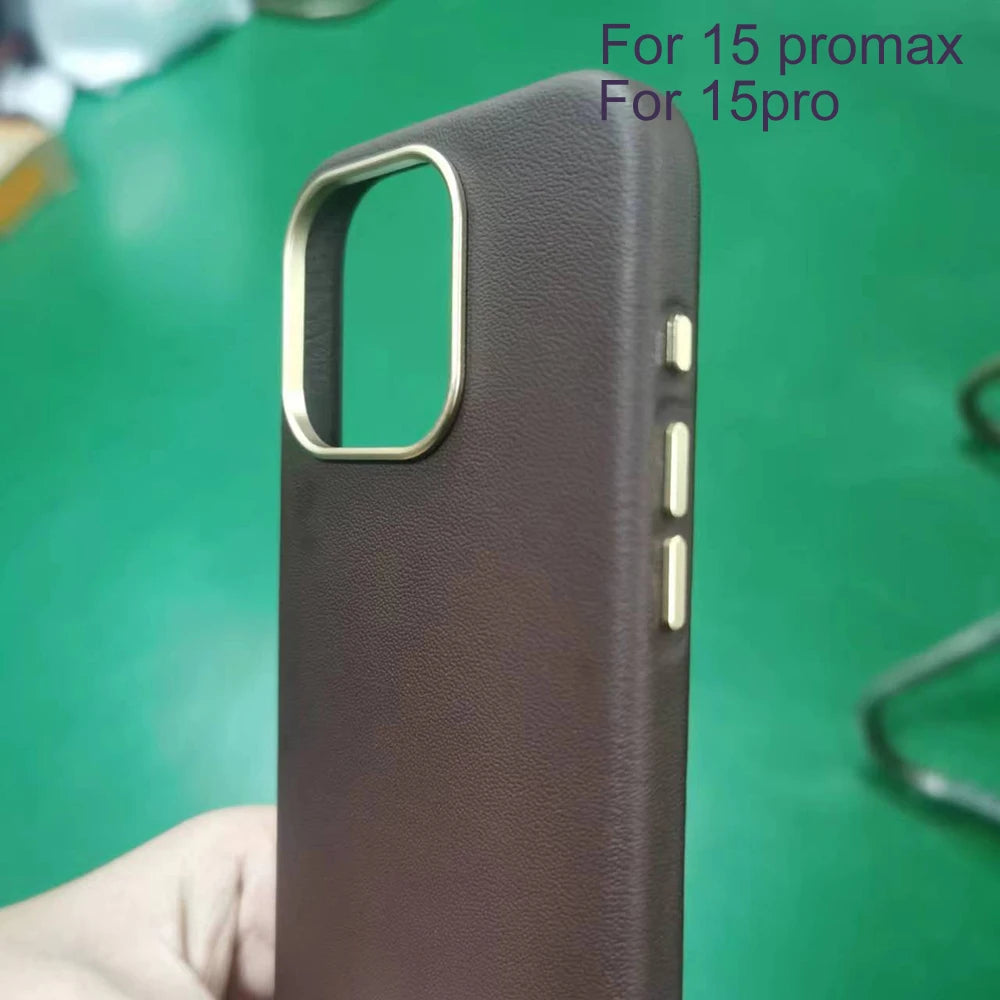 جراب هاتف جلدي أصلي مغناطيسي من LANGSIDI لهاتف iPhone 12 13 14 Pro 14 Plus 14pro شحن لاسلكي لجراب Magsafe