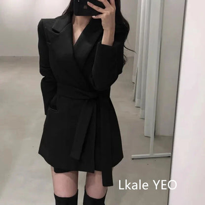 Spring Autumn Women's Blazer Coat 2026 Korean Version Fashion Ladies Outerwear Long Sleeve Comfortable Female Slim Suit Jacket
