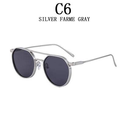 Vintage Punk Sunglasses For Men 2023 Retro Oval Steampunk Round Shades Luxury Lunette De Soleil Homme Gafas De Sol Hombre Lentes