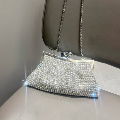 Handle Rhinestones Evening clutch Bag Purses and handbag luxury Designer shiny Crystal Clutch purse bucket bag shoulder bags