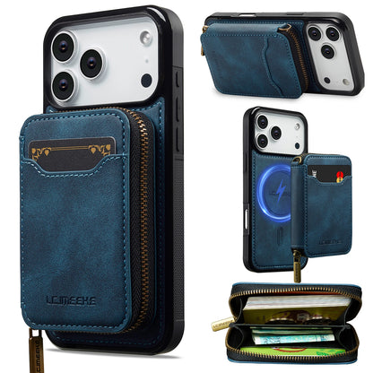 Detachable Magnetic Wallet Leather Phone Case for IPhone 17 Pro Max Air 16 Plus 15 14 13 12 11 Pro 16E Anti-Theft Brush Cover