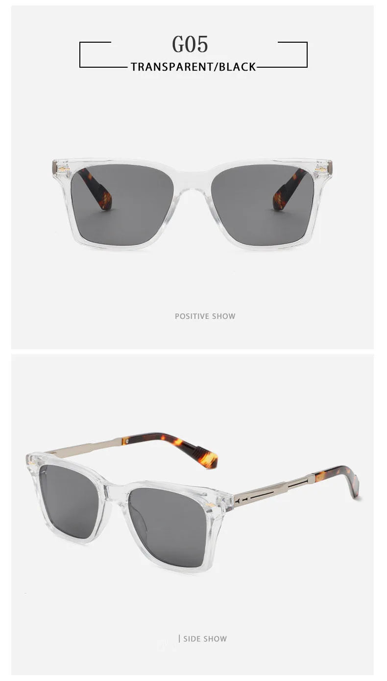 Fashion Sunglasses Women 2025 Vintage Square Sunglass Men Retro Glasses Dropshipping Gafas De Sol Hombre Lunette Soleil Femme