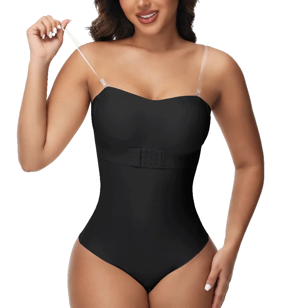 Strapless Thong Bodysuits 4XL Women Belly Control Full Body Shaper Push Up Breast Underwear Plus Size Women's Clothing