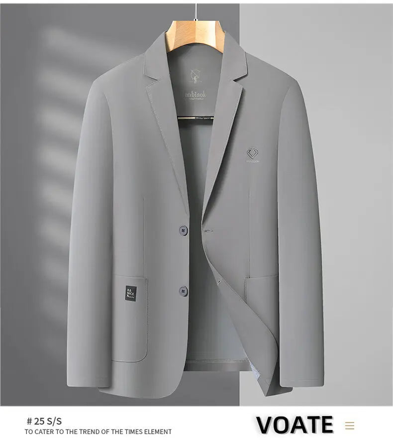 Blazer Summer Men's Casual Fashion Korean-style Business Solid Color Breathable, Lightweight and Sun-protective Clothing Blazer