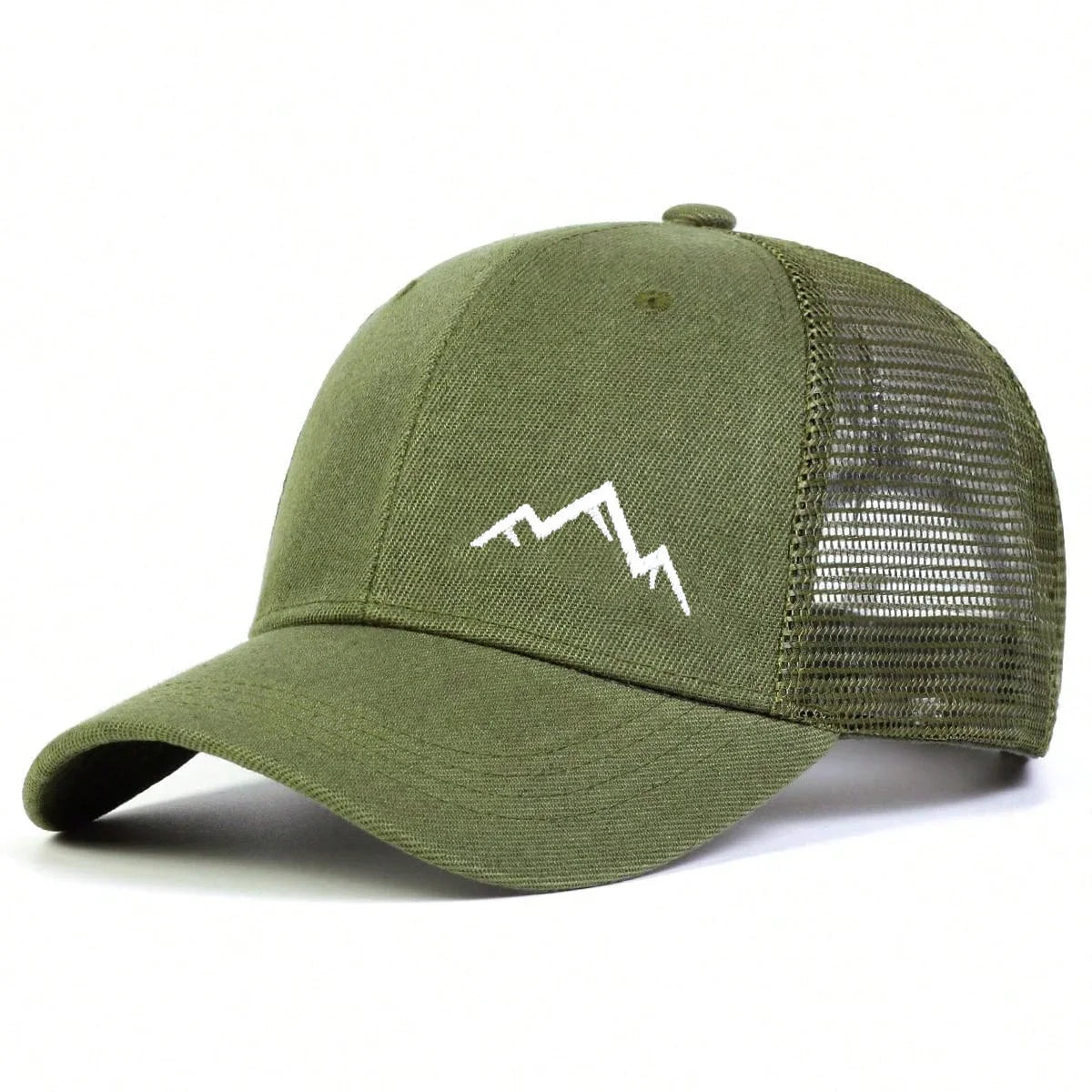 Unisex Mountain Range Embroidery Baseball Net Caps Spring and Summer Outdoor Adjustable Casual Hats Sunscreen Hat