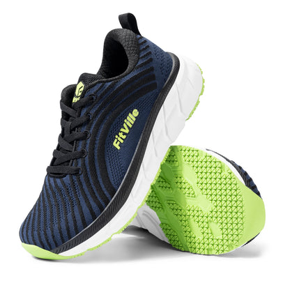 Wide Toe Box Shoes for Men Cushioned Well Extra Wide Width Shoes Non Slip Wide Lightweight Breathable Running Shoes