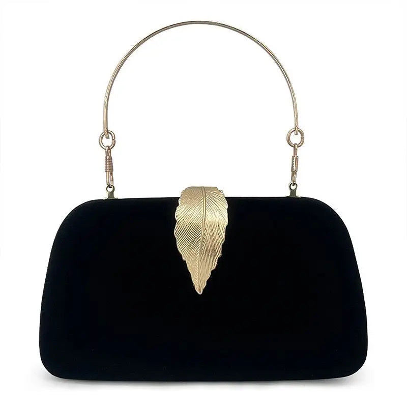 New Velvet Evening Bag Sparkling Diamond Women's Bag Suede High-Quality Texture Party Gathering Evening Bag
