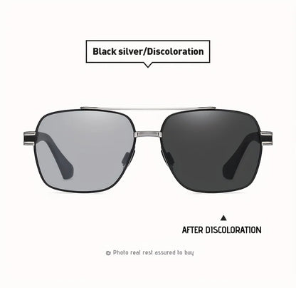 Brand Design Square Polarized Sunglasses Man Photochromic Sun Glasses Woman Anti-glare Driving Goggles Oculos zonnebril heren