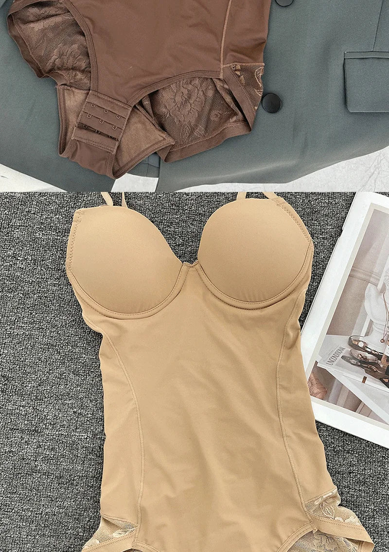 Women Corset Shapewear Bodysuit Tummy Control Tight Slimming body Shaper Bodysuit with Bras