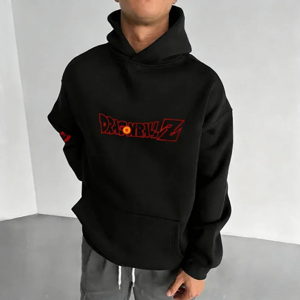 DRAGON BALL Men's Hoodie Sweatshirt Vegeta Japanese Anime Spring Autumn and Winter Boys Trend Long-sleeved Parent-child Outfit