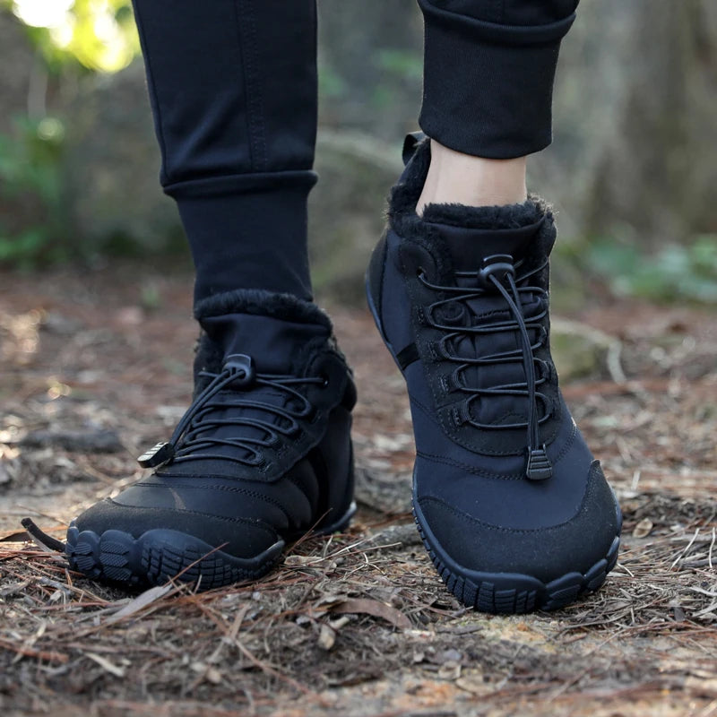 VENOCON PINGKEE Wide ToeBox Barefoot Casual Shoes Men Women Minimalist Winter Snow Thermal Feet Boots Sneakers Footwear Man