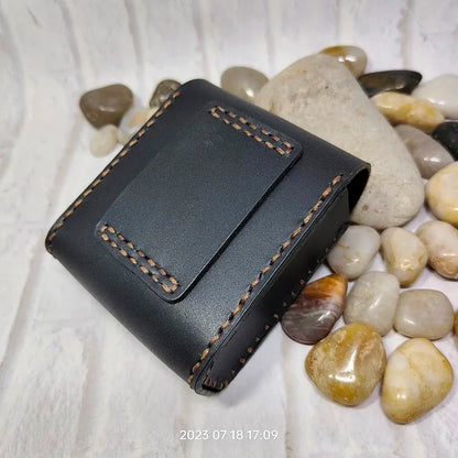 Multifunctional Key Holder Waist Bag Genuine Leather Car Key Case Folding Glasses Belt Pack Men Women 1652cg