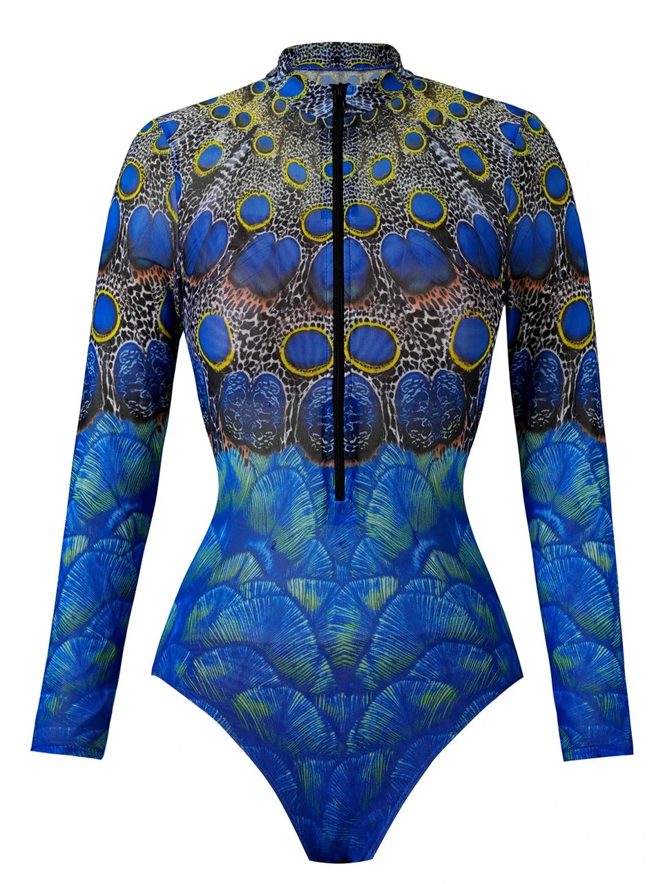 One Piece Sun Protection Swimwear 2026 Women Long Sleeved Print Swimsuit Female Sports Bathers Swimming Bodysuit Beach купальник