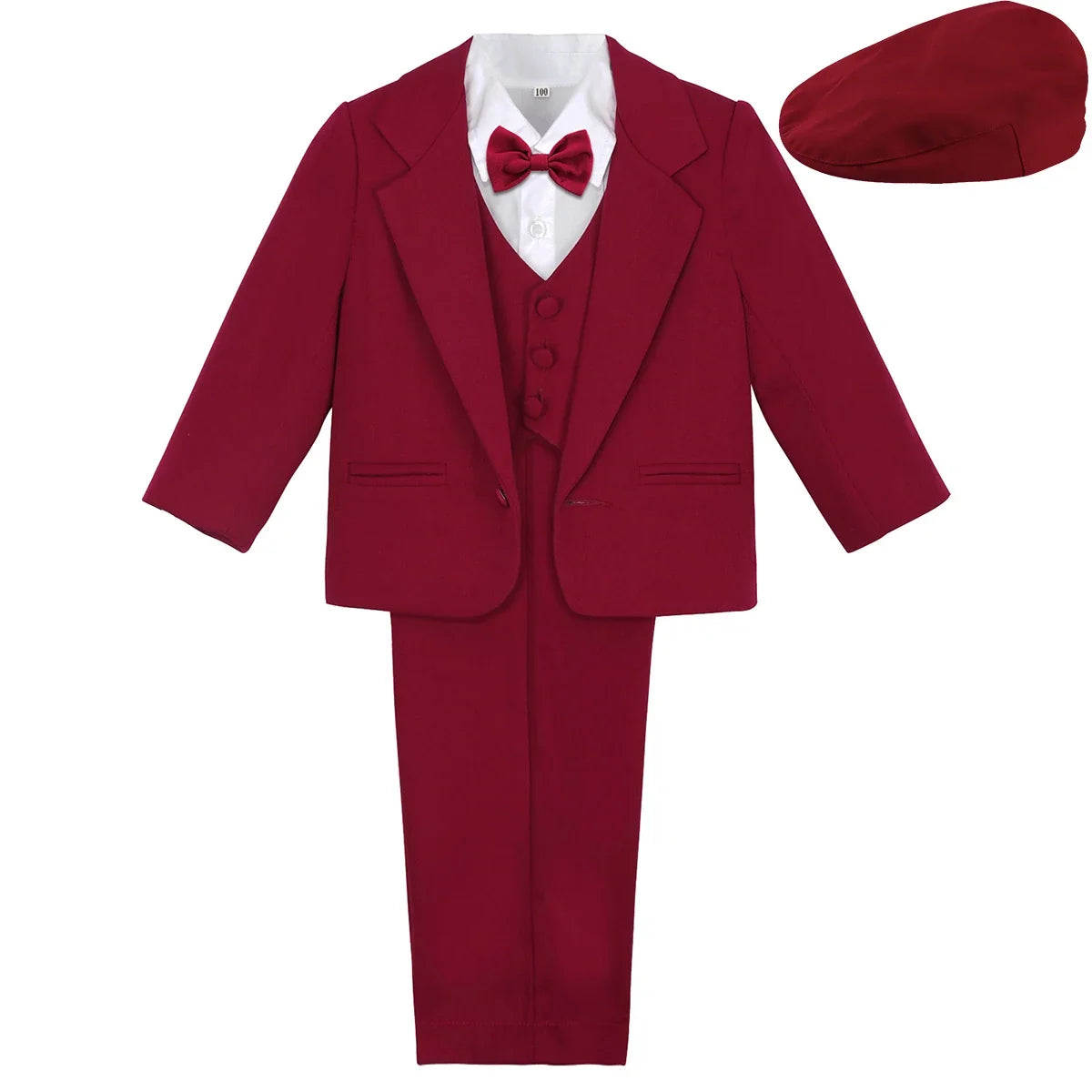 Baby Boy Baptism Outfit Infant Tuxedo Christening Wedding Birthday Celebration Formal Gentleman Suit White 6 Months to 3 Years