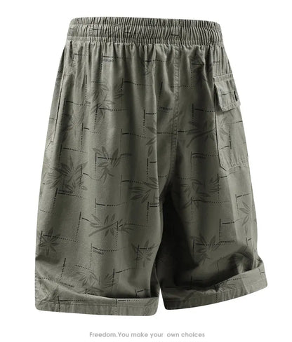 Men's Baggy Shorts Lightweight Cotton Casual Elastic Waist Drawstring Y2K Shorts Loose Fit Travel Beach Running Gym Shorts
