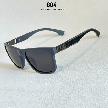 Vintage Retro Polarized Sunglasses For Men Vacation Square Sunglass Women UV400 Protection Fashion Glasses Gafas De Sol Hombre