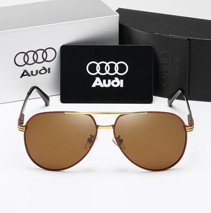 UV400 Polarized AntiGlare Retro Flight Sunglasses Glasses for Motorcycle Classic FrogEye Outdoor Glasses Men Women 558