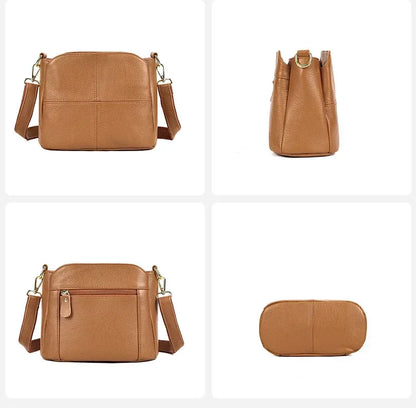 Genuine Leather Women Underarm Bag Versatile Shoulder Handbag Luxury Cowhide Female Crossbody Bag