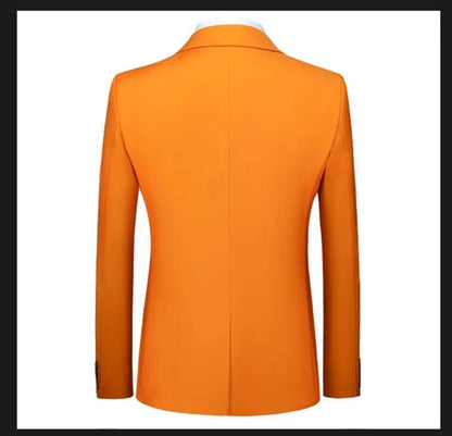 New Male Solid Colour Formal Suit Jacket 21 Colours Available Men Wedding Prom Party Tuxedo Blazer Slim Fit Coats