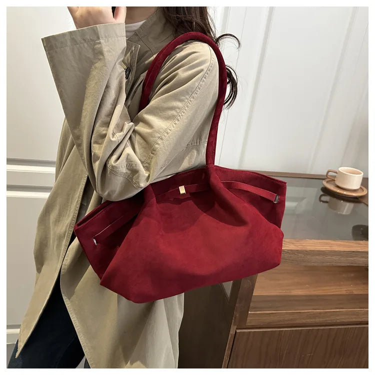 Autumn Women Leisure Shoulder Bag Comfortable and Versatile Texture Crossbody Tote Handle Bag Fashion Luxury Simple Storage Bag