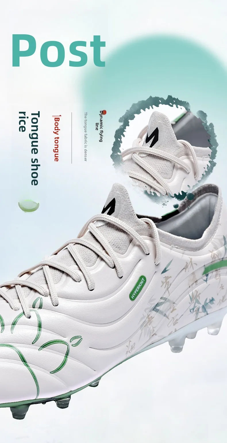 Men's Football Shoes Adult Mg Short Spikes Artificial Turf Training Football Boots Indoor Anti-slip Soccer Shoes