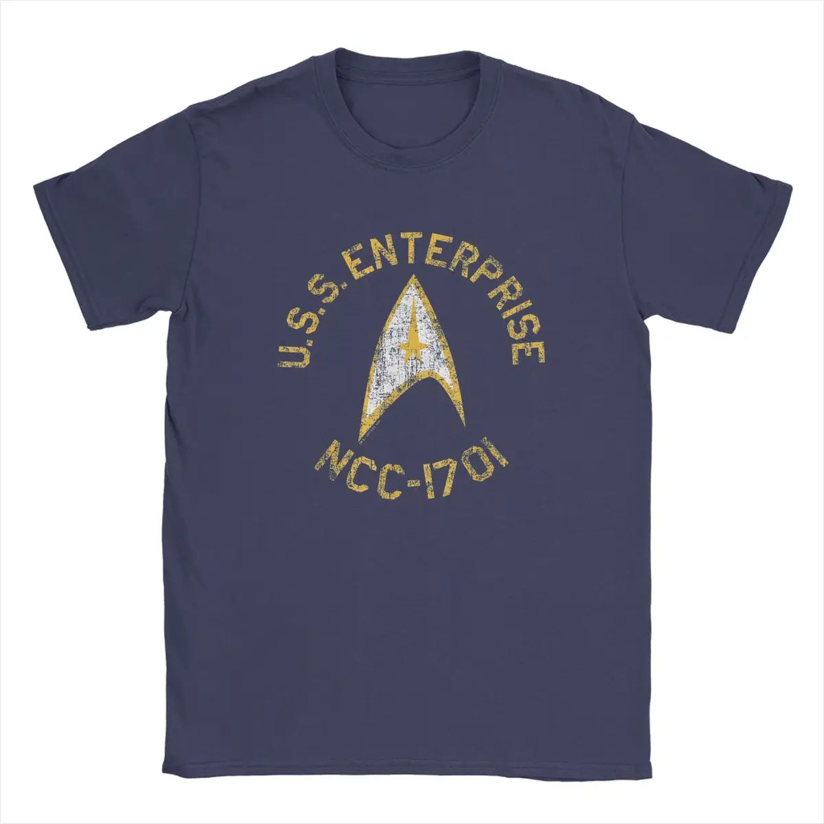 Men Stars Treks Collegiate T Shirt movie tv Series Pure Cotton Clothing Casual Short Sleeve Crewneck Tees New Arrival T-Shirt