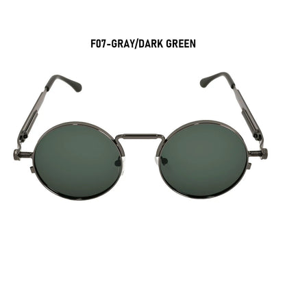 Round Steampunk Sunglasses Men UV400 Protection Punk Fashion Glasses Vintage Luxury Dropshipping Gafas De Sol Lunette De Soleil