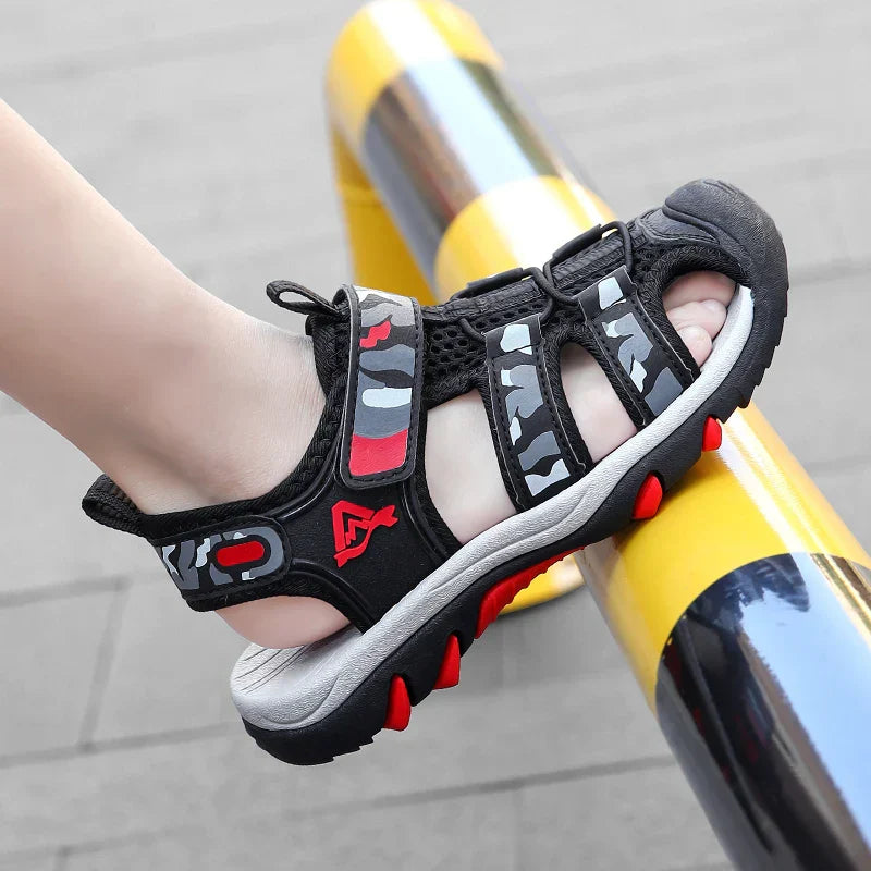 Children's Anti-Slip Summer Sandals for Boys Outdoor Anti-Collision Casual Walking Shoe Soft Bottom Breathable Kids Beach Sandal