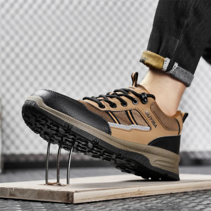 Latest 2024 Fashion Insulation 10KV Men Safety Work Shoes Sneakers Steel Toe Anti Smashing Indestructible Male Footwear