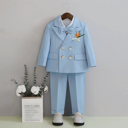 Premium Tailored Boys Suit Set Including Blazer Pants Stylish Kids Tuxedo Set From 3 to 14 Years Outfit