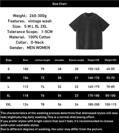Japan Hunter×Hunter Anime Gon Freecss Meruem Graphic T-shirt Washed Oversized T Shirt Men Women Clothing Cotton Short Sleeve Tee