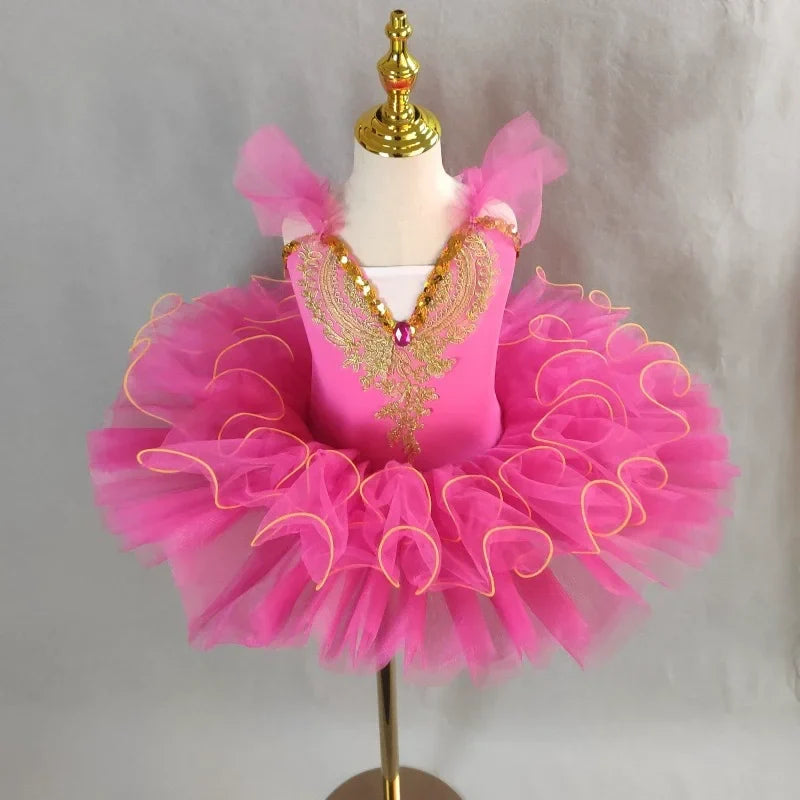 Kids Outfit Ballet Leotard Girl Dress Elegant Vestido Girls Clothes Tutu Baby Dresses Children Ballet Skirt Dance Costume Summer