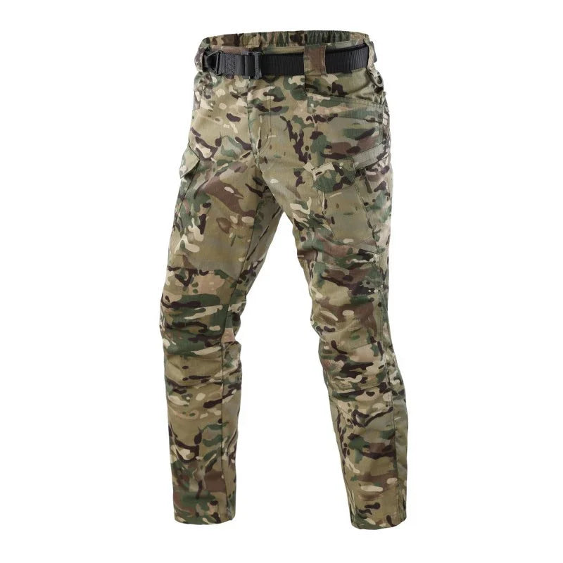 Men New Tactical Pants Multiple Pockets Waterproof Abrasion Resistant Cargo Trousers Outdoors Hiking Climbing Training Pant