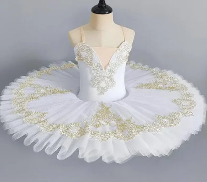 Professional Ballet Girl Blue Pink Pancake Princess Ballet Party Dress Ballet Dance Costume