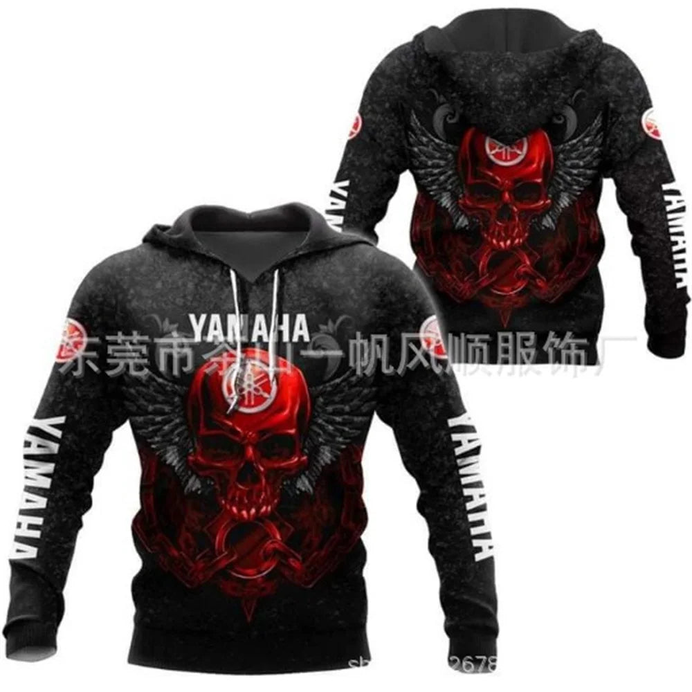 2025 Yamaha Fashion Casual Zipper Hoodie Top 3D Printed Hot Selling Men's and Women's Spring and Autumn Hoodies