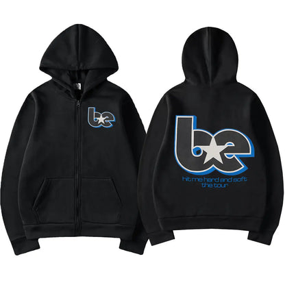 Hit Me Hard and Soft 2025 Tour Zipper Hoodies Men Women Harajuku Pullovers Fashion Hip Hop Zip Up Sweatshirts Jackets Fans Gift