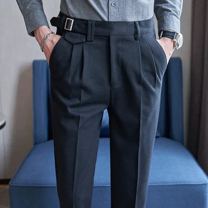 Yellow Men's Suit Pants, Fashion Slim Dress Trousers ,White Black Blue Green Pantalones Hombre Fall/Winter Male Pant, 2025 New