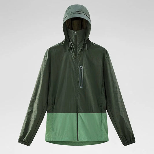 Unisex Waterproof Sun Protective Jacket UPF 50+ UV Blocking Quick-Dry Breathable Windbreaker for Hiking Camping Climbing